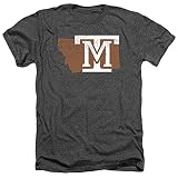 Montana Tech University Official State Shape Unisex, Charcoal Heather, XL