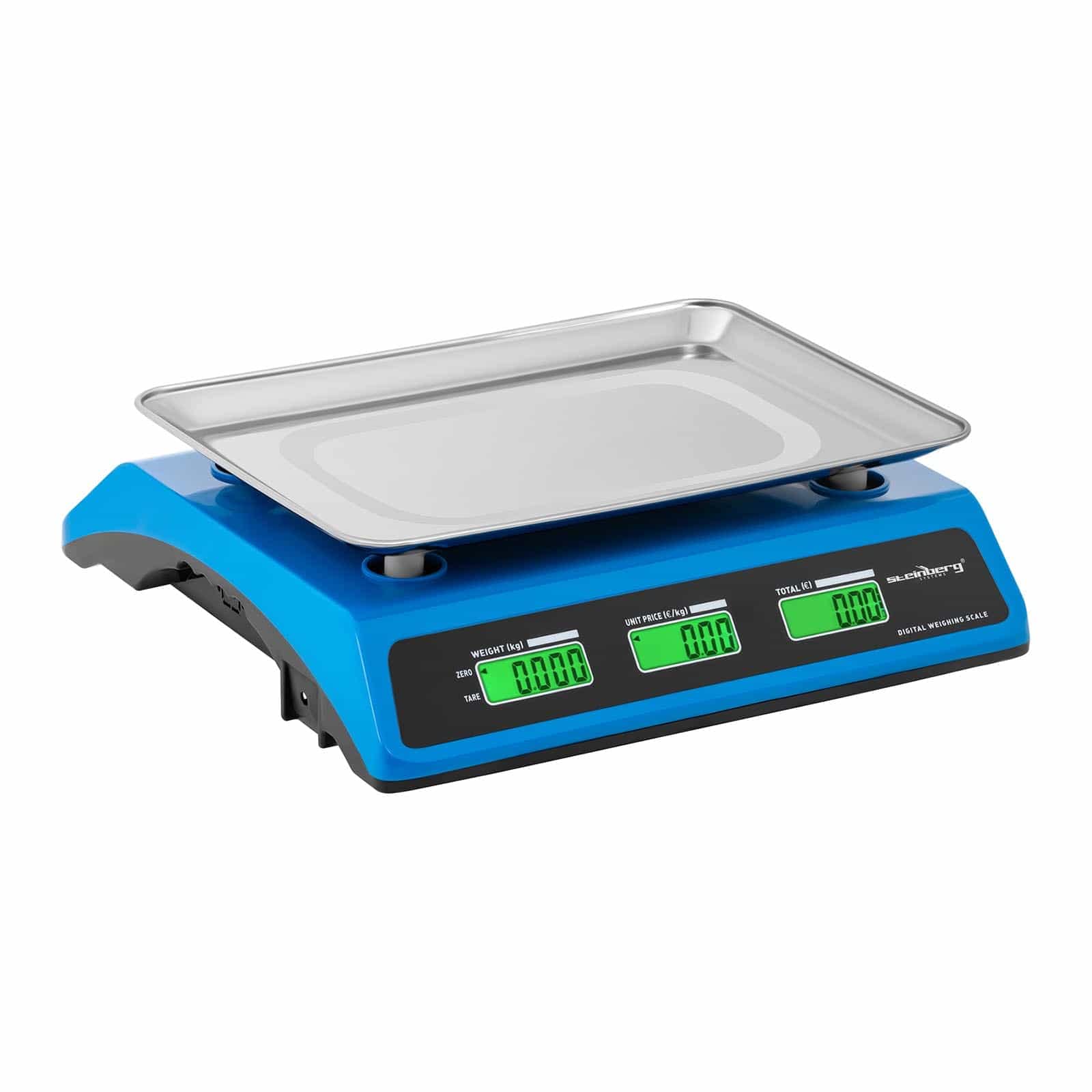 Steinberg Systems Balanza De Control Báscula Para Almacén SBS-PW-402CDS (40 kg / 2 g, Pantalla LCD doble, Borde elevado)