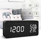 ⏰Fácil de operar: hay 3 botones en la parte posterior y ningún botón en el frente y los lados, un diseño fácil de usar. Además, es muy simple de usar. Simplemente lea el manual del usuario antes de configurar el reloj digital. Además, el reloj funciona con 4 baterías AAA (no incluidas) o puede conectar el adaptador de CC (no incluido) mediante un cable USB. Tenga en cuenta que la batería no tiene función de carga.