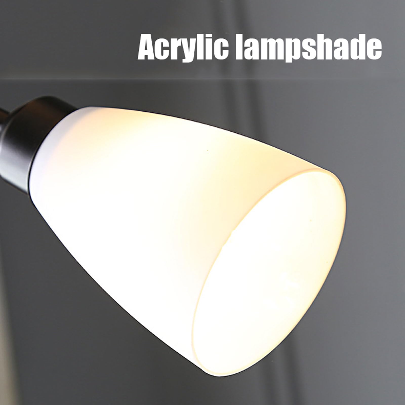 KKXXYQFC Lampada da dimmerabile - Illuminazione Industriale a LED a 3 Colori per Soggiorno, Camera da Letto o Ufficio - Lampada ad Angolo in Acrilico e Supporto Alto