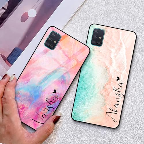 Image of COLORflow Back Cover Compatible with Samsung A71 | Marble Colors Customized | Shockproof TPU Bumper with Camera Protection Back Cover Compatible with Samsung Galaxy A71