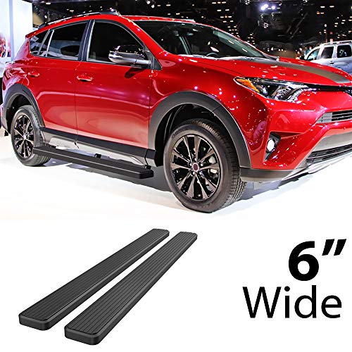 Barras laterales HD Ridez 6" negras para Toyota Rav4 2016-18 miniatura 2
