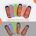 DECOVICI Non-Slip Trampoline Kids Socks Slipper Socks with Grips for Boys 2-13 Years Train Home 6 Pairs(Multicolor1,L)