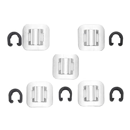 OFKLADE 5 Sets Bicycle Brake Cable Line Fixing Clip Mountain Bike Wire Holder Sliver