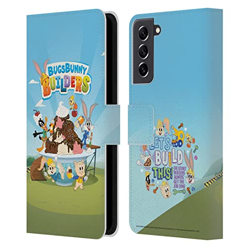 Housse portefeuille Samsung S21 FE 5G Bugs Bunny Builders avec fentes cartes