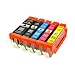 Produktbild 5 Logic-Seek Druckerpatronen MIT CHIP + Füllstandanzeige kompatibel für Canon PGI550XL CLI551XL Pixma iP7250 MG5450 MG6350 MX725 MX925 kompatibel mit PGI550BK CLI551C CLI551M CLI551Y CLI551BK