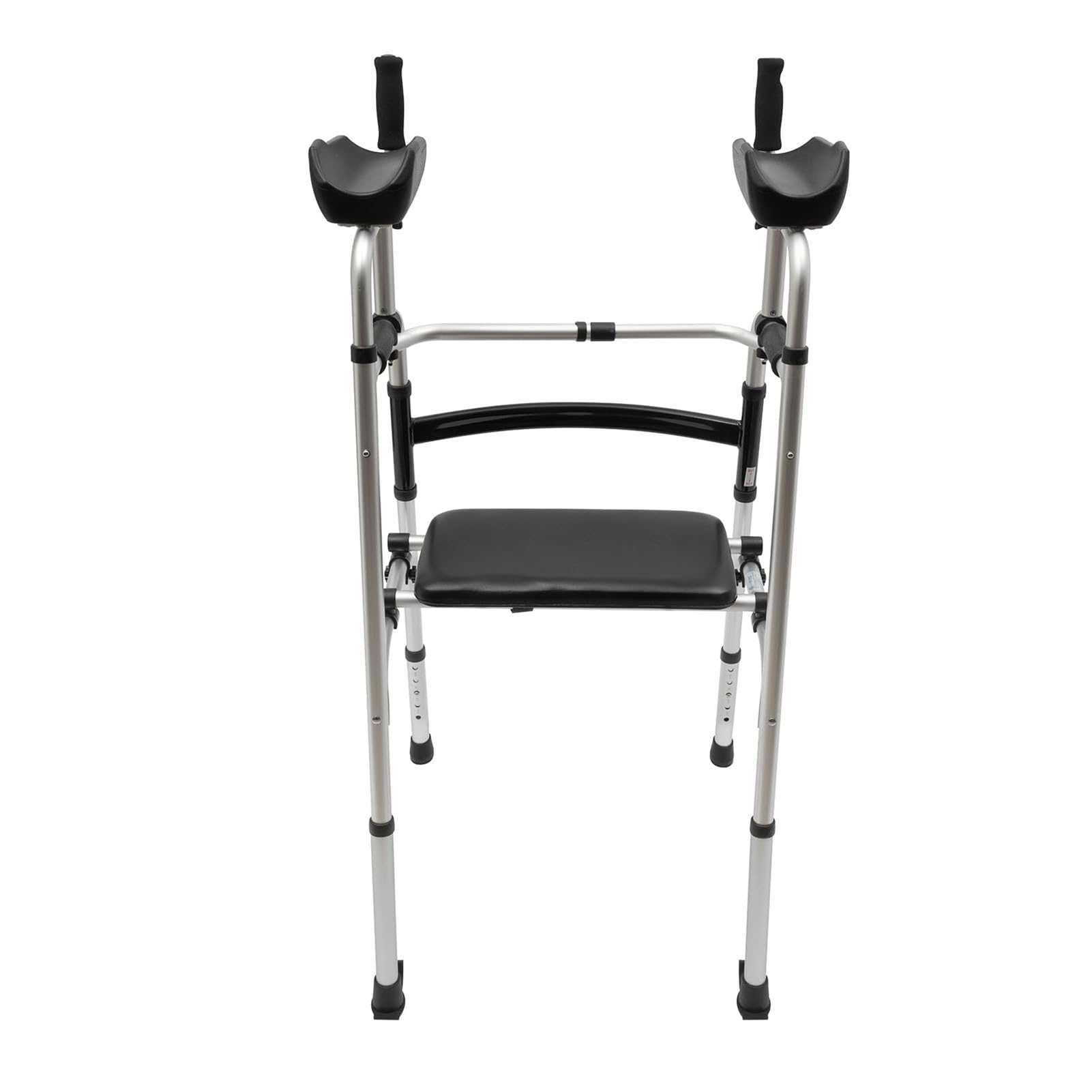 Składany rollator, lekki chodzik stojący z siedziskiem i podłokietnikami, pionowy chodzik dla seniorów, chodzik dla seniorów i dorosłych, stojak rehabilitacyjny