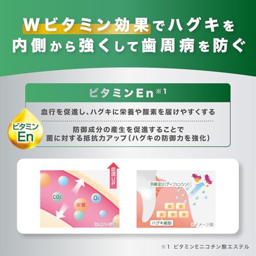 GUM(ガム) 歯周プロケア 歯周病予防 ハグキケア 薬用ハミガキ 歯磨き粉 デンタルペースト レギュラータイプ メディカルミントタイプ の商品画像 3