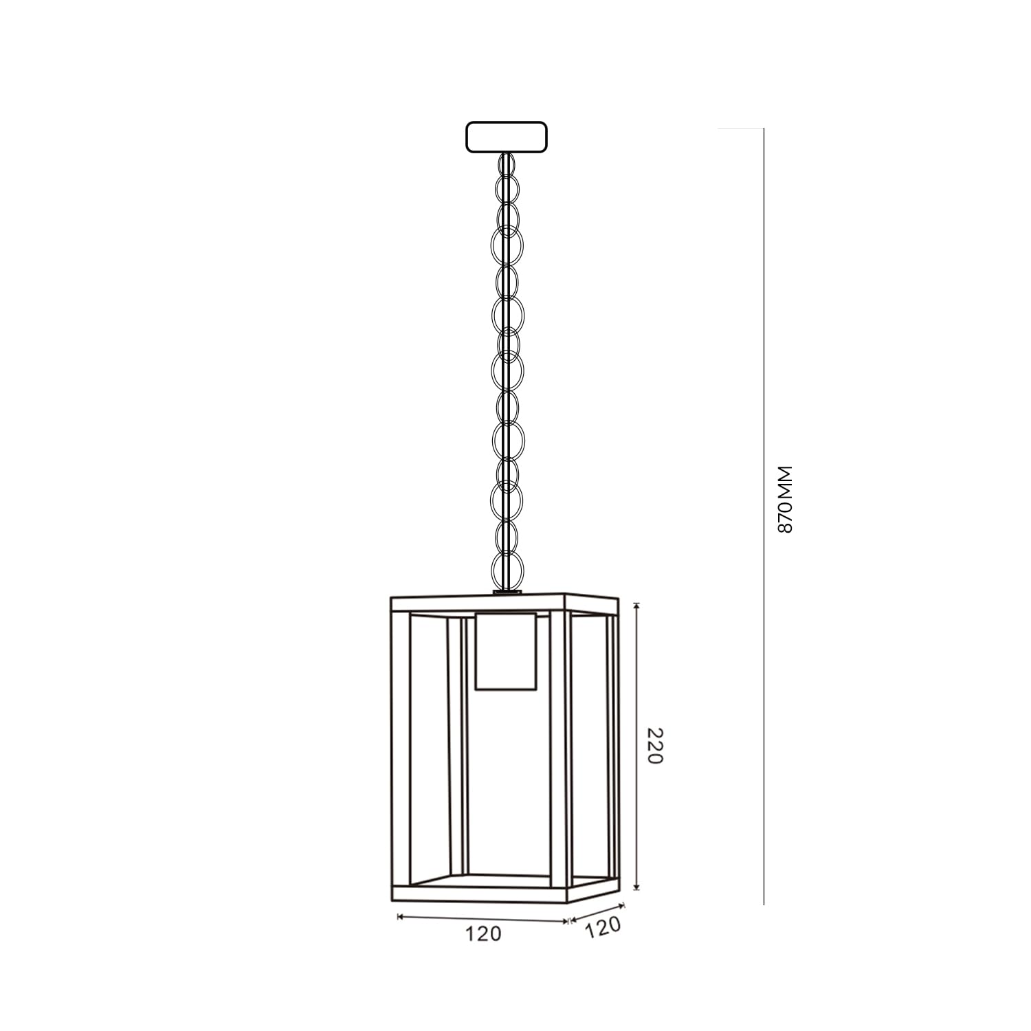 M Ledme - Plafoniera LED da esterno serie Ducte, attacco E27, impermeabile IP44, finitura nera. Ideale per giardini, terrazze, ingressi e portici (lampadina non inclusa)