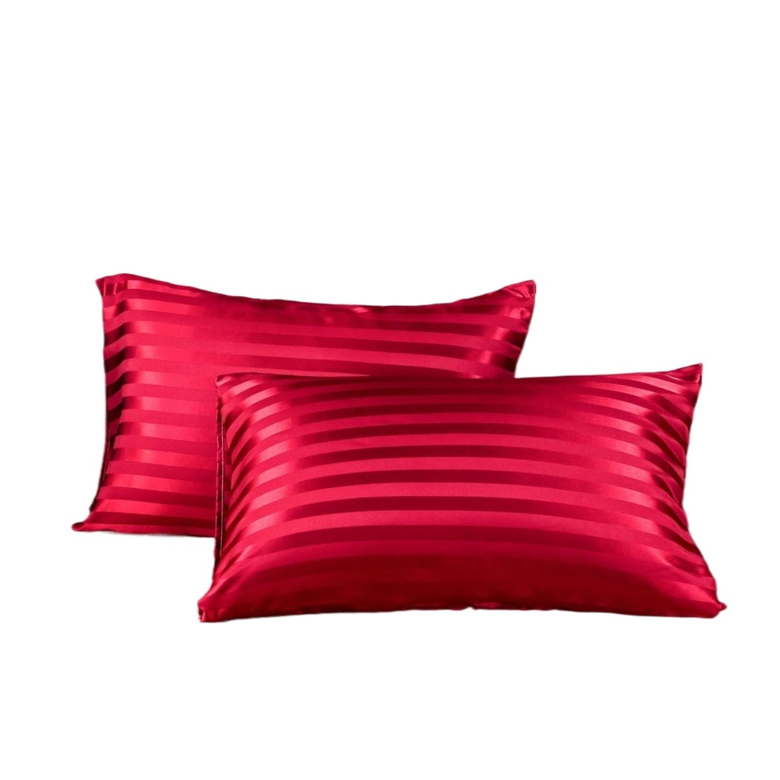 LYXYGMV Satin Pillow Case For Hair Skin Silk Pillowcase Pillowcases Set Silky Cover for Bedrooms(Color 3,51x66cm(20x26in))