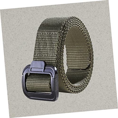 BESPORTBLE Men's Belt Nylon Outdoor Belt with Quick Release Buckle for Climbing Hiking and Sports Activities Durable Comfortable Green Color3