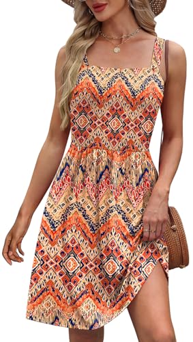 Image of WIHOLL Summer Dresses for Women 2025 Curvy Fahion Floral Sundresses Beach Vacation Clothes