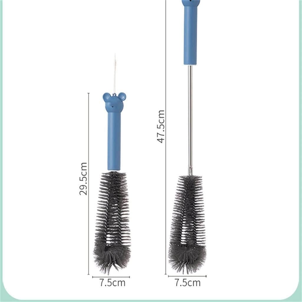 Bottle Brush Cleaning Set Handle Cleaner for Washing Narrow Neck Beer Bottles Wine Decanter Cup Pipes