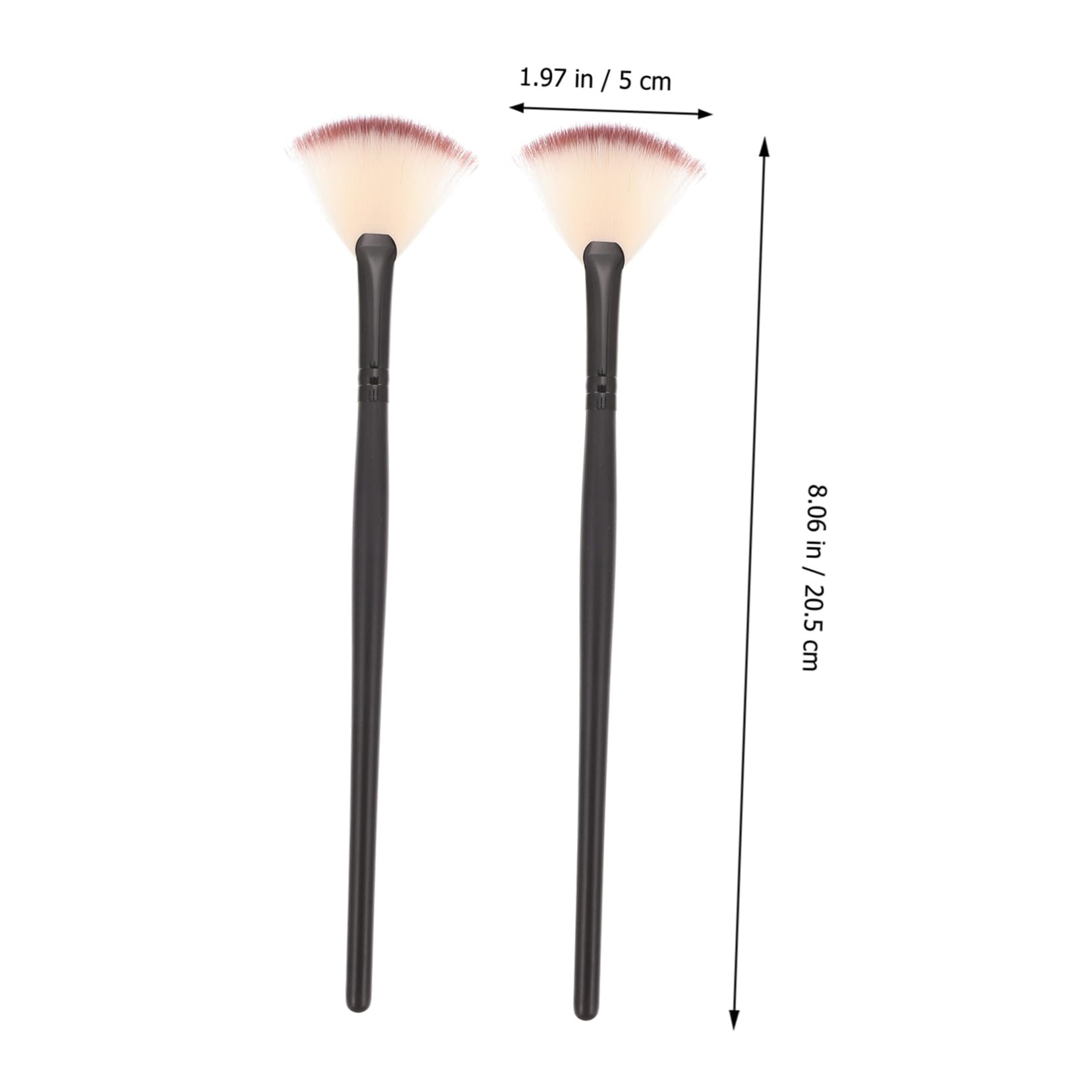Housoutil 36pièces Pinceau De Maquillage Fibres Forme De Fan Pour Application De Masque Facial Et Soins Peau Pratique Et Facile à Utiliser