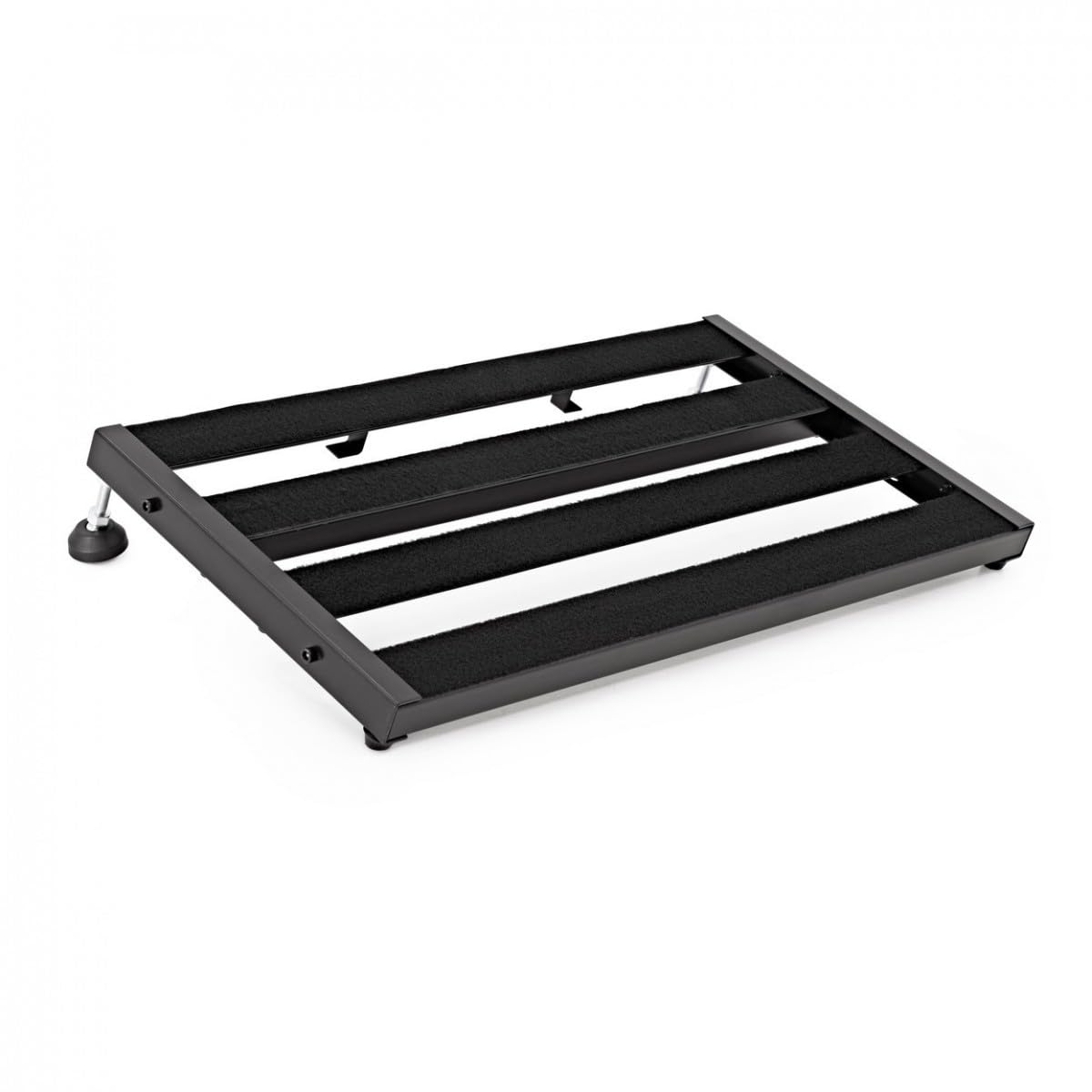 Gear4music Tabla Pedales Efectos Guitarra 61,5x31cm con Bolsa | 61,5x31cm con Diseño de 4 Rieles, Construcción de Acero Robusta y Duradera, Patas de Goma Antideslizantes, Bolsa