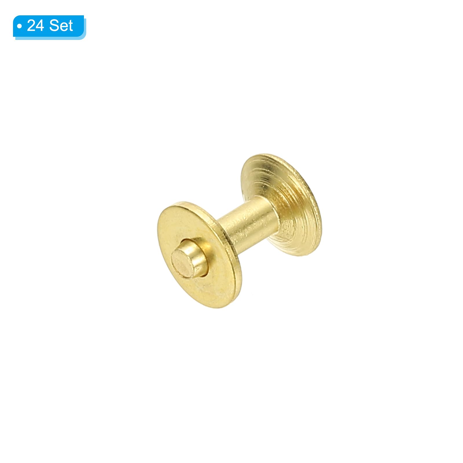 PATIKIL 9x3.3x9mm Leather Rivets and Burrs - Image 3