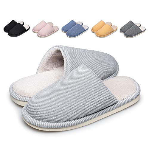 [Refoni] スリッパ ルームシューズ 室内履き 来客用 男女兼用 綿 柔らかい 暖かい 履き心地良い 静音 軽量 洗える靴