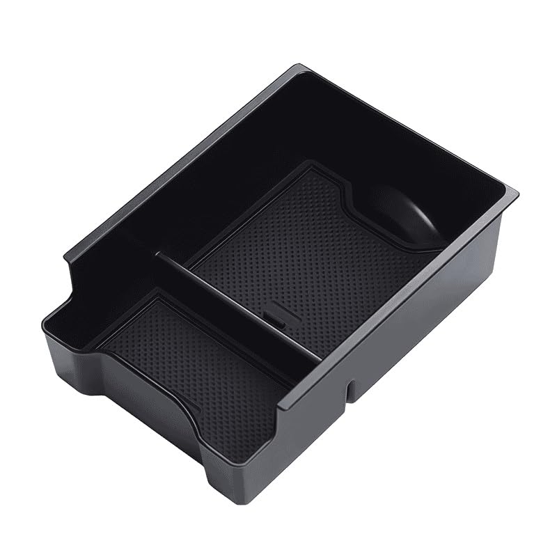 Armrest Storage Box Tray Console Organizer Compatible with Mercedes Smart Elf #1 and Smart Elf #3 Models(Flocking)