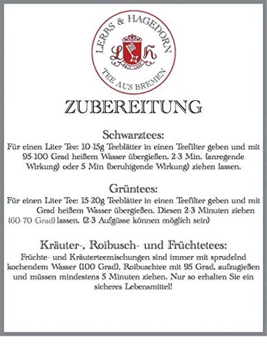 Lerbs & Hagedorn, Schwarztee Mischung English Breakfast Blatt-Mischung Bio | Frisch, Lebendig, Kräftig 2kg Ca. (160 Liter)
