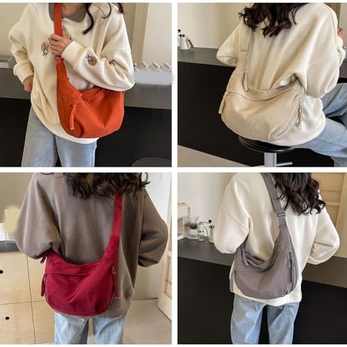 Regularlyk Crossbody Bag, Limorence Crossbodybag, Fashion Plain Color Nylon Crossbody Bag, Large Capacity, for Woman4