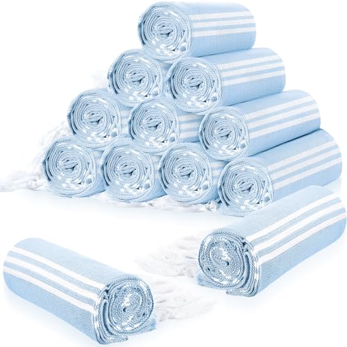 Irenare 12 Pack Turkish Beach Towel Bulk 71x...