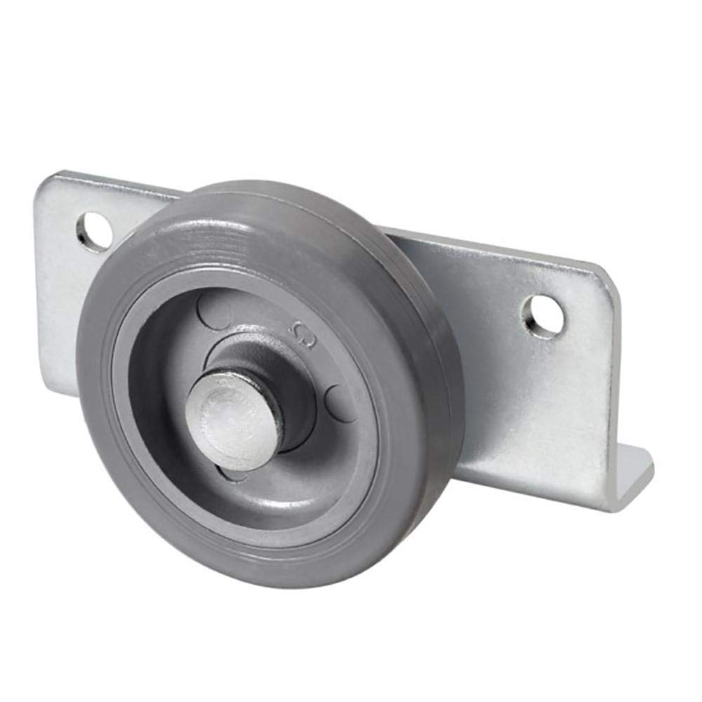 Roues Alex Roue fixe Support angulaire 060 kg Chambre Nid 050 mm Caoutchouc Gris 63N50-PGI 1-0775
