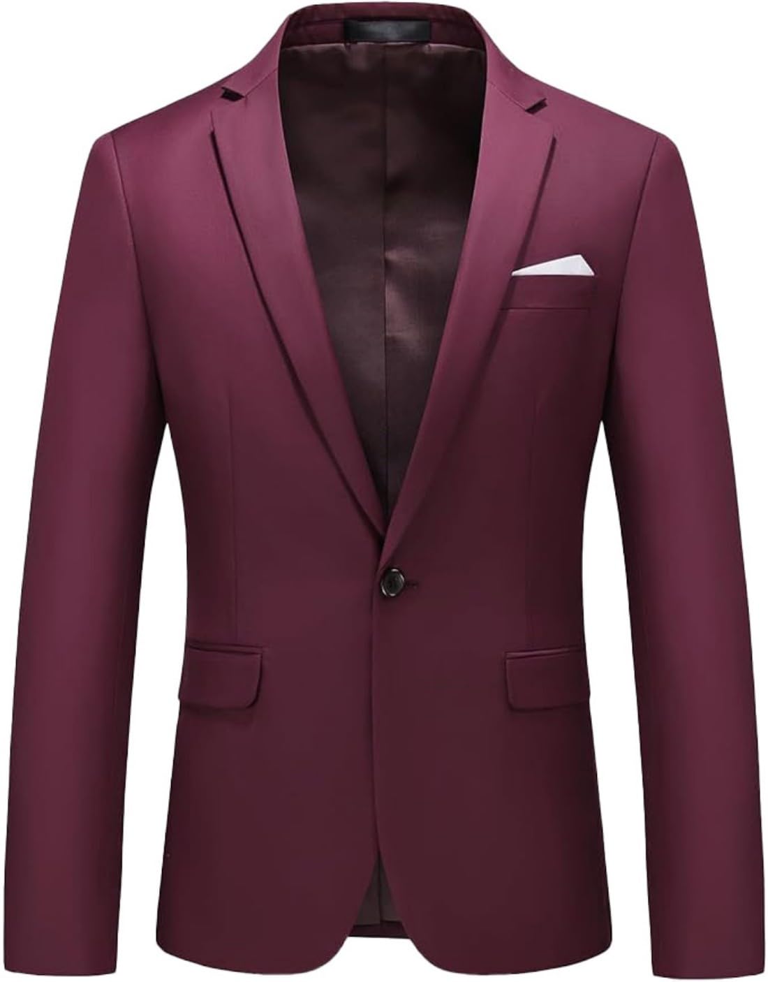 Blazer pour homme - Coupe ajustée - Veste de smoking à revers cranté - Pour mariage, bal de fin d'année, smoking