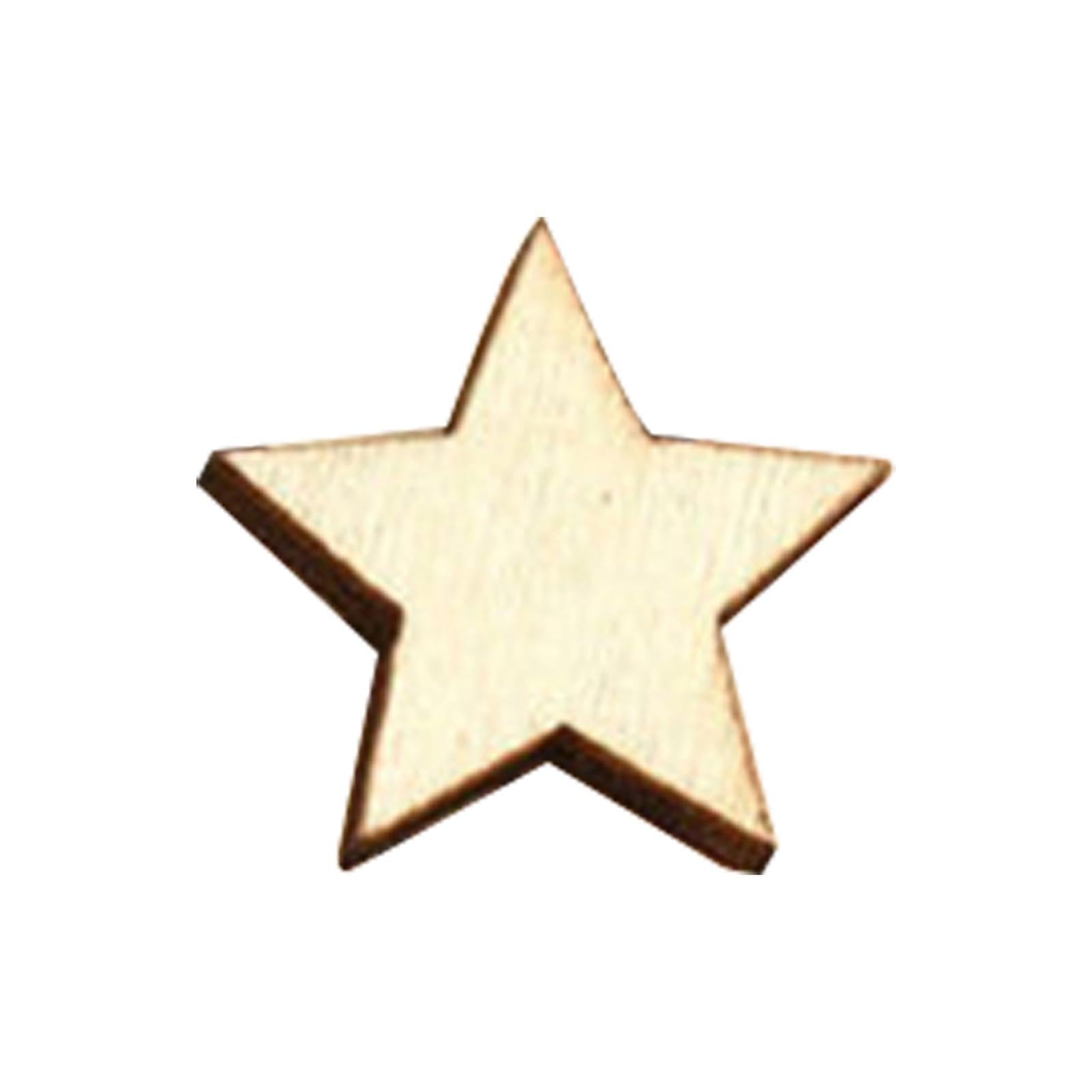 matumou Rustic Wooden 100pcs Love Heart Stars Wedding Table Scatter Decoration