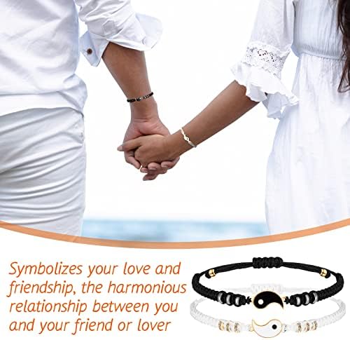 Yaomiao Pulseras Trenzadas Yin Yang para Parejas 518V+0llgLL. AC SR38. SL1000
