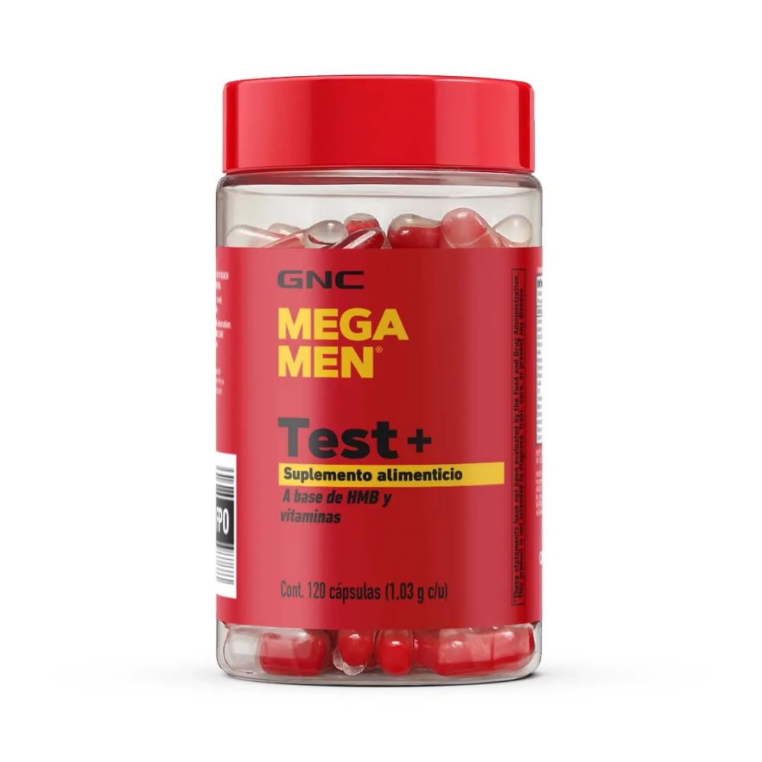 GNC Mega Men Ultra testosterona, Free & Total Test Booster, 120 Count