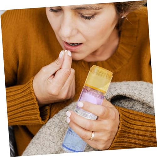 DECHOUS Stapelbarer Medikamentenbehälter Aus Wochenbehälter Mit Mehreren Fächern Für Reisen Und Tägliche Medikamenteneinnahme