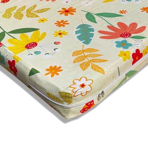 Image of WELLFIT Premium Glace Cotton 300 TC Mattress Protector King Size | 78x72x8 Inches | Bed Cover with Zip | Mattress Cover with Zipper Chain | 6x6.5 Ft Mattresses