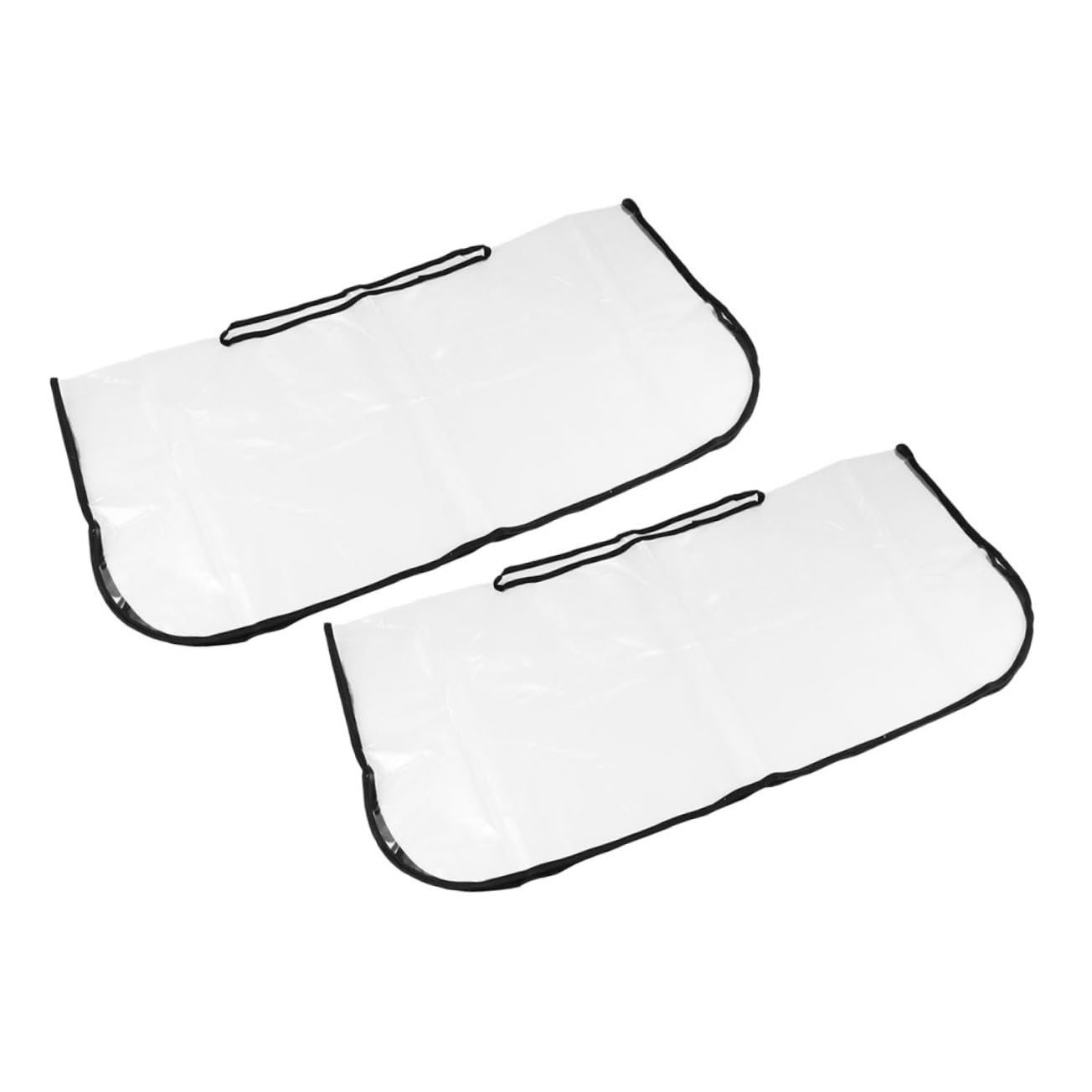 2 Fundas de Lluvia para Bolso de Mano Transparentes, Diseño de Borde, Impermeables, para Camping y Viajes
