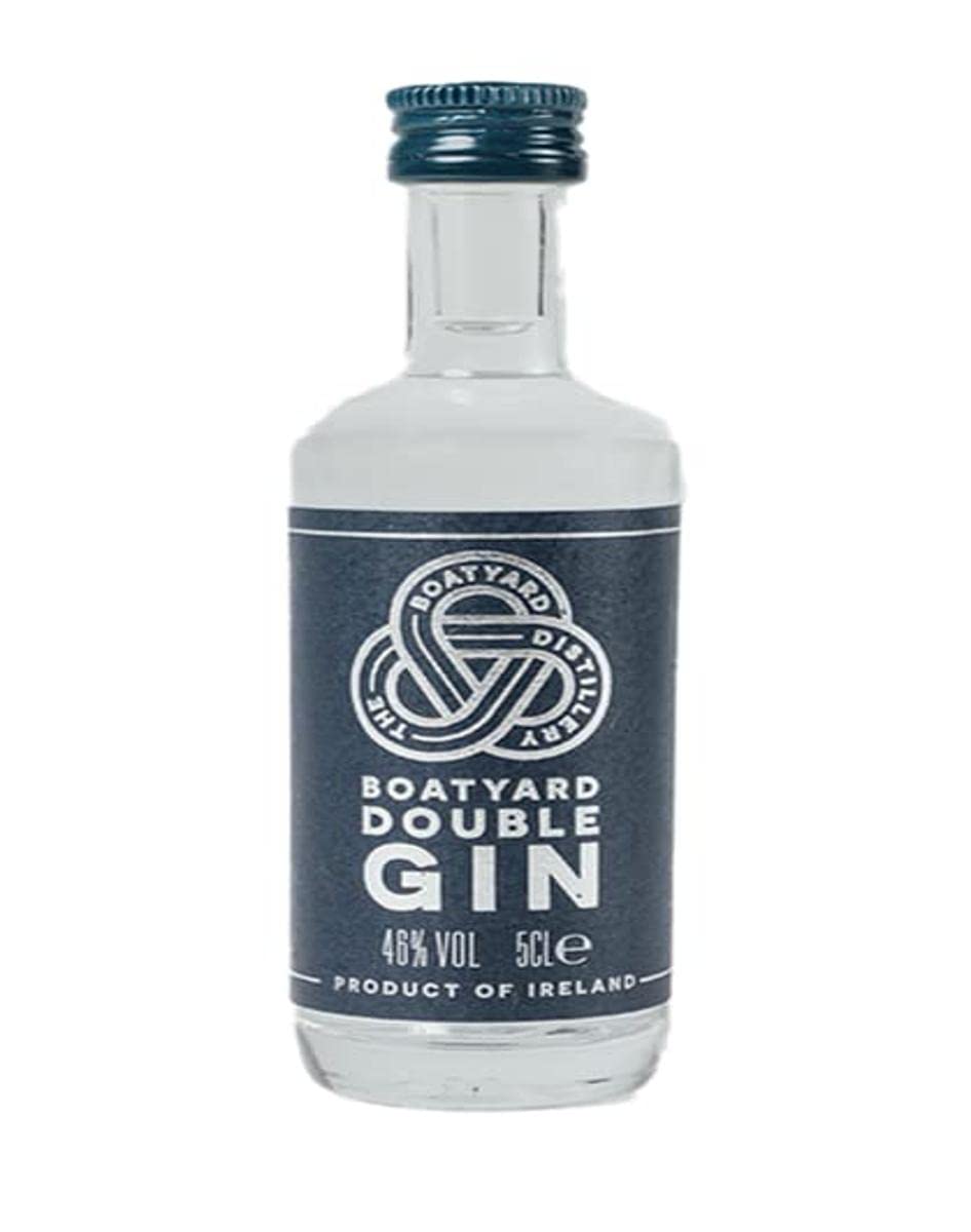 BOATYARDDouble Gin | 5cl | 46 percent | Organic Irish Gin | B Corp Certified | Notes of Citrus and Floral Sweetness