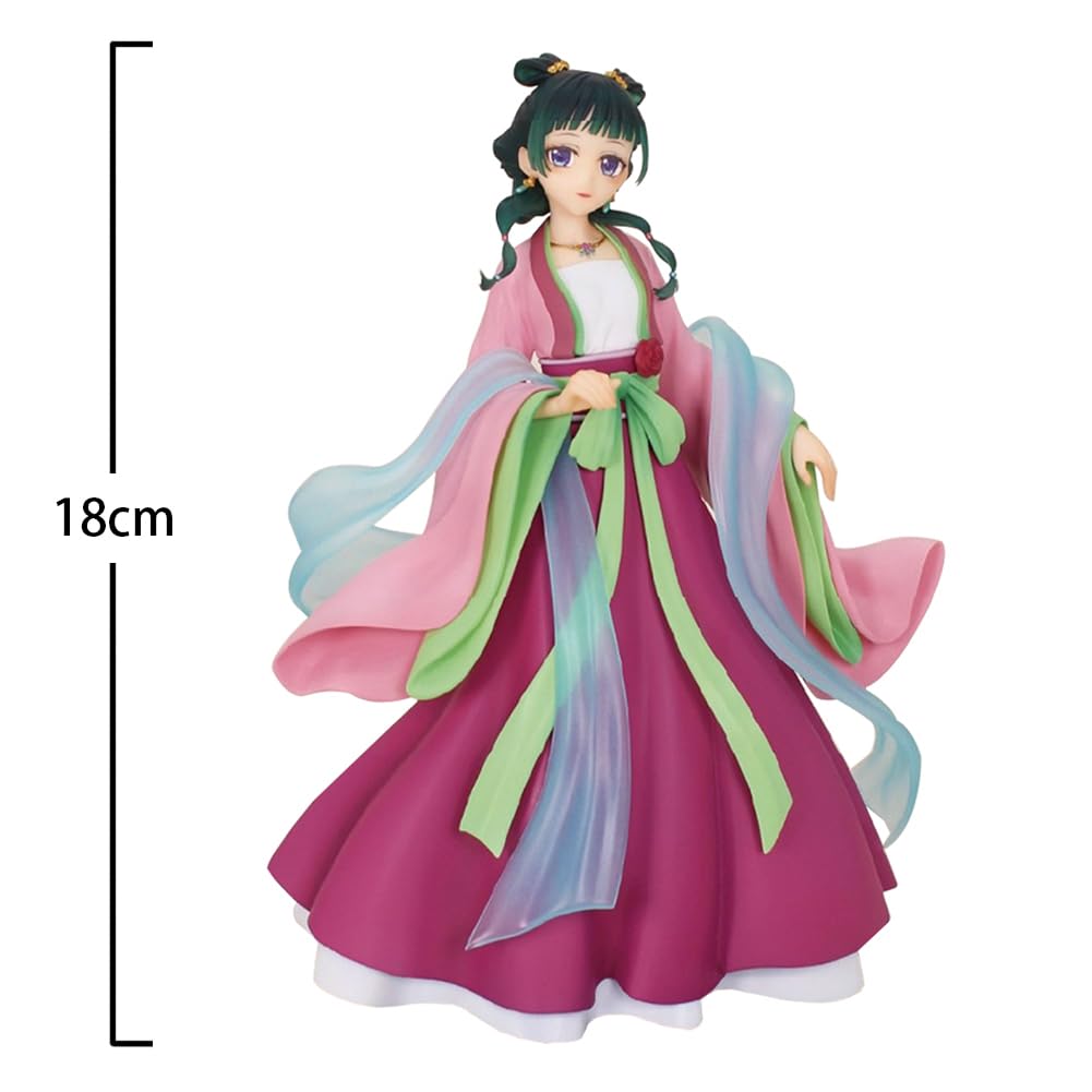MABAIUDE Maomao Figure Statue Maomao Garden Party Figure, 18cm Pink Dress Mao Mao Figures Model 1/7 Scale Anime Figurine Decoration Gifts 7.08'': Maomao 18cm