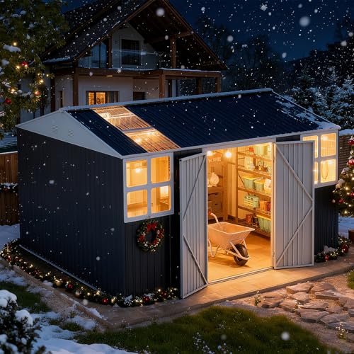 RichFire 12x10 Metal Shed