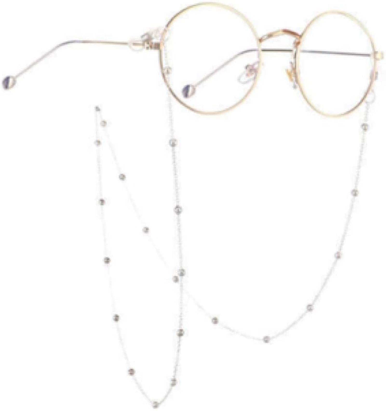 KLXSIVU Eyeglass Chains Strap Holder Sunglasses S Eyewear Chain Cord Lanyard Sunglass Retainer For Women And Girls Gold