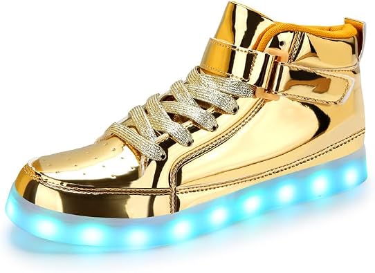 Padgene Kids LED Light Up Shoes USB Rechargeable Unisex Boys Girls LED Sneakers Cool Flashing Low Top Sneakers Luminous Shoes