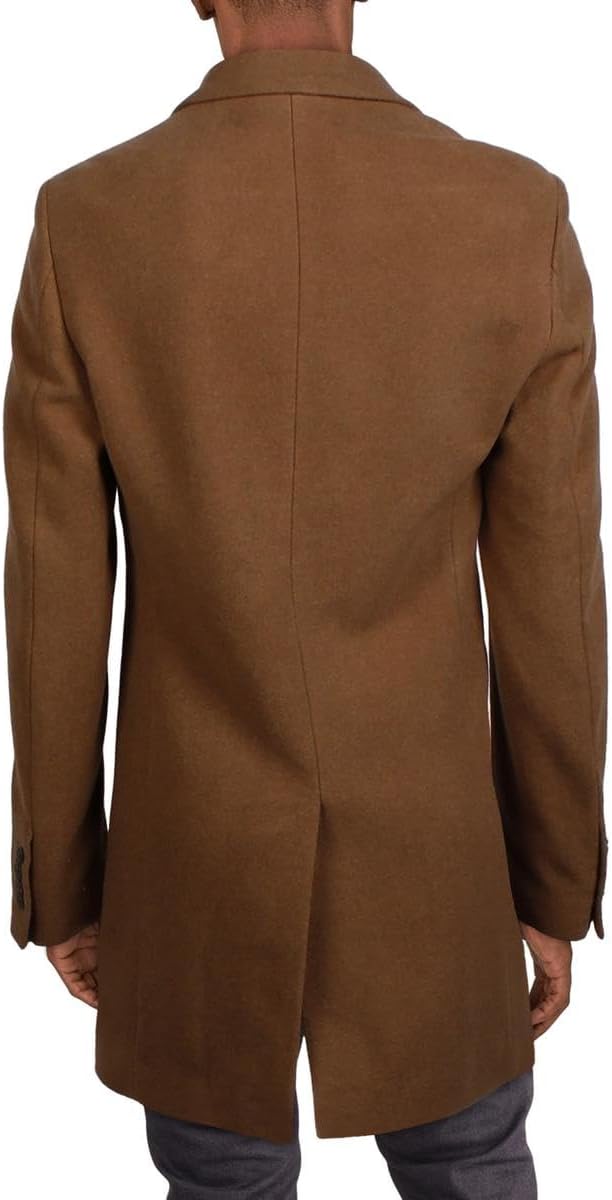 Calvin Klein mens Slim Fit Wool Blend Overcoat Jacket - Image 3