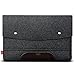 Produktbild Pack & Smooch Für iPad Pro 10.5"/ iPad 10.2" Hülle Sleeve Case 100% Wollfilz Pflanzlich Gegerbtes Leder - Handmade in Germany - Anthrazit/Dunkelbraun