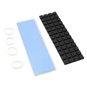 ZDE M.2 SSD Heatsink 70x20x2mm Graphite Covered Pure Copper Heatsink With Silicone Thermal Pads For PC Laptop Raspberry Pi M.2 2280 SSD NVMe Cooler