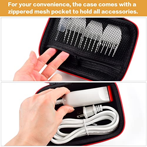 Case Compatible With Wahl Professional Peanut Classic Clipper Trimmer #8685 8655 8655-200 8633 8081 8035. Hair Clipper Organizer Holder For Attachment Comb, Oil,Blade Guard(Box Only)-Black #TOP3