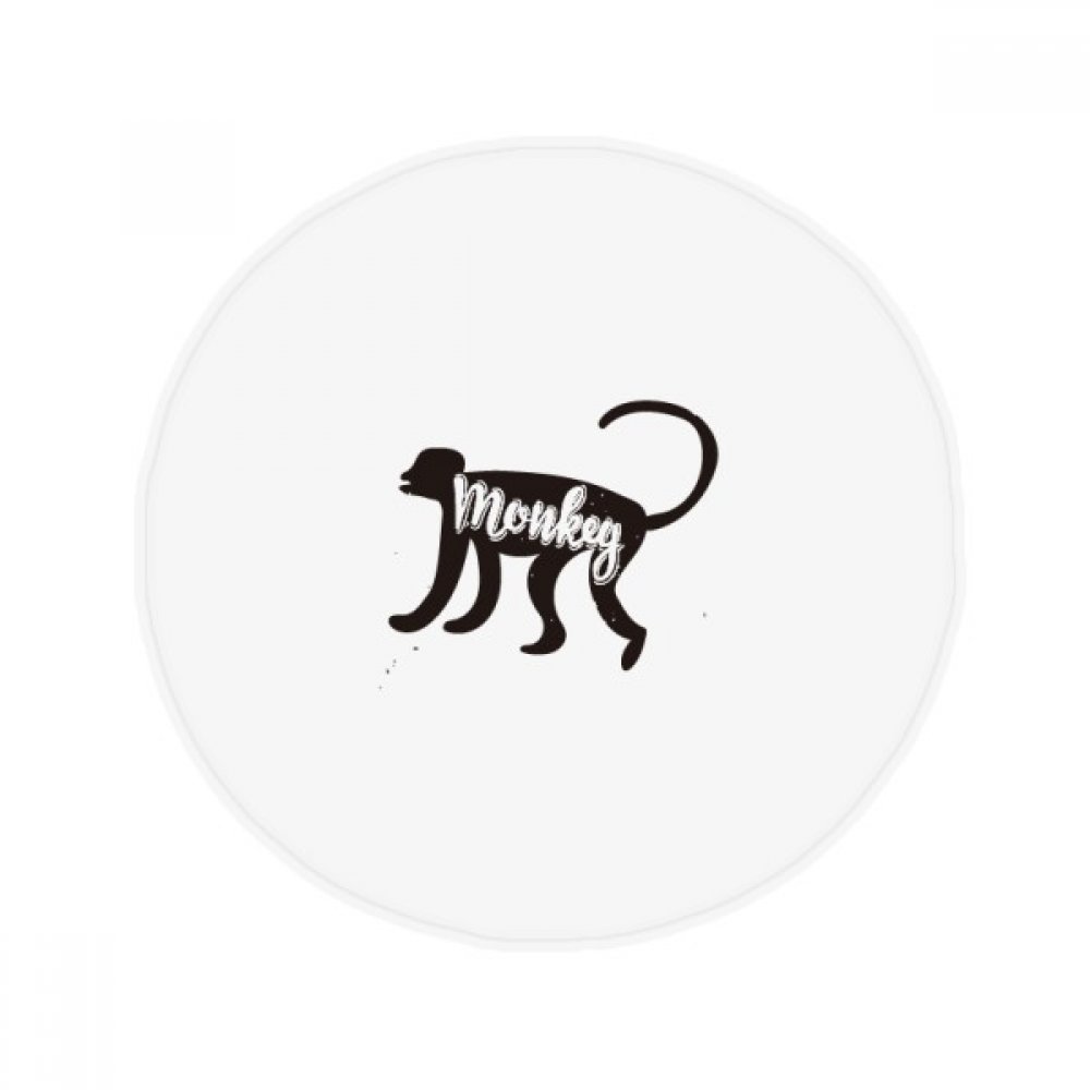 Tapis anti-animal singe noir et blanc 80cm pour sol propre sans glissade
