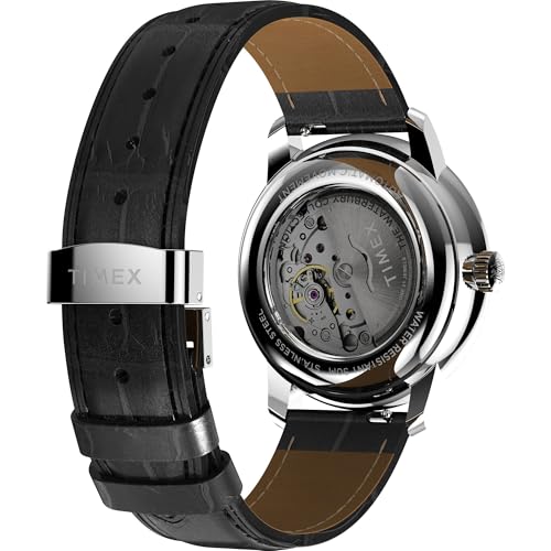 Image of TIMEX Waterbury Metropolitan Mechanical Automatic Watch for Men with Round Dial & Water Resistant Man's Wrist Watches