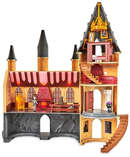 HARRY POTTER-WIZARDING WORLD - CASTILLO HARRY POTTER - Castillo Hogwarts Magical Minis con 12 Accesorios, Luces, Sonidos y Muñeca de Hermione Granger exclusiva - 6061842 - Juguetes Niños 5 Años +