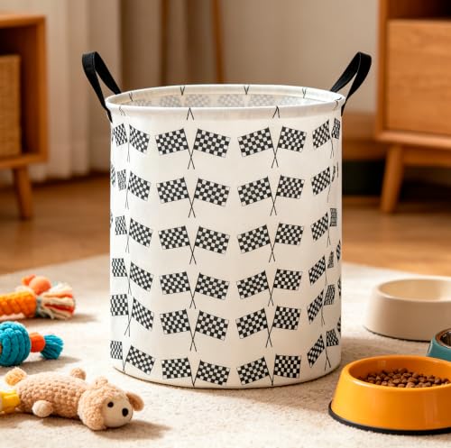 Image of CLOCOR Laundry Basket,Waterproof Fabric Storage Container,Room Decor,Gift Basket（Racing