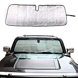 Windshield Sunshade Compatible with Hummer H3 2005-2009, Folding Car Sun Shade for Front Window, Auto Sun Protection Visors Blocks UV Rays and Keeps Vehicle Cool, 1 PCS(Fit for H3)