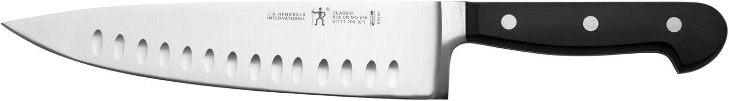 J.A. Henckels International Classic 8-Inch Hollow Edge Chef’s Knife J.A. Henckels International Classic 8-Inch Hollow Edge Chef’s Knife