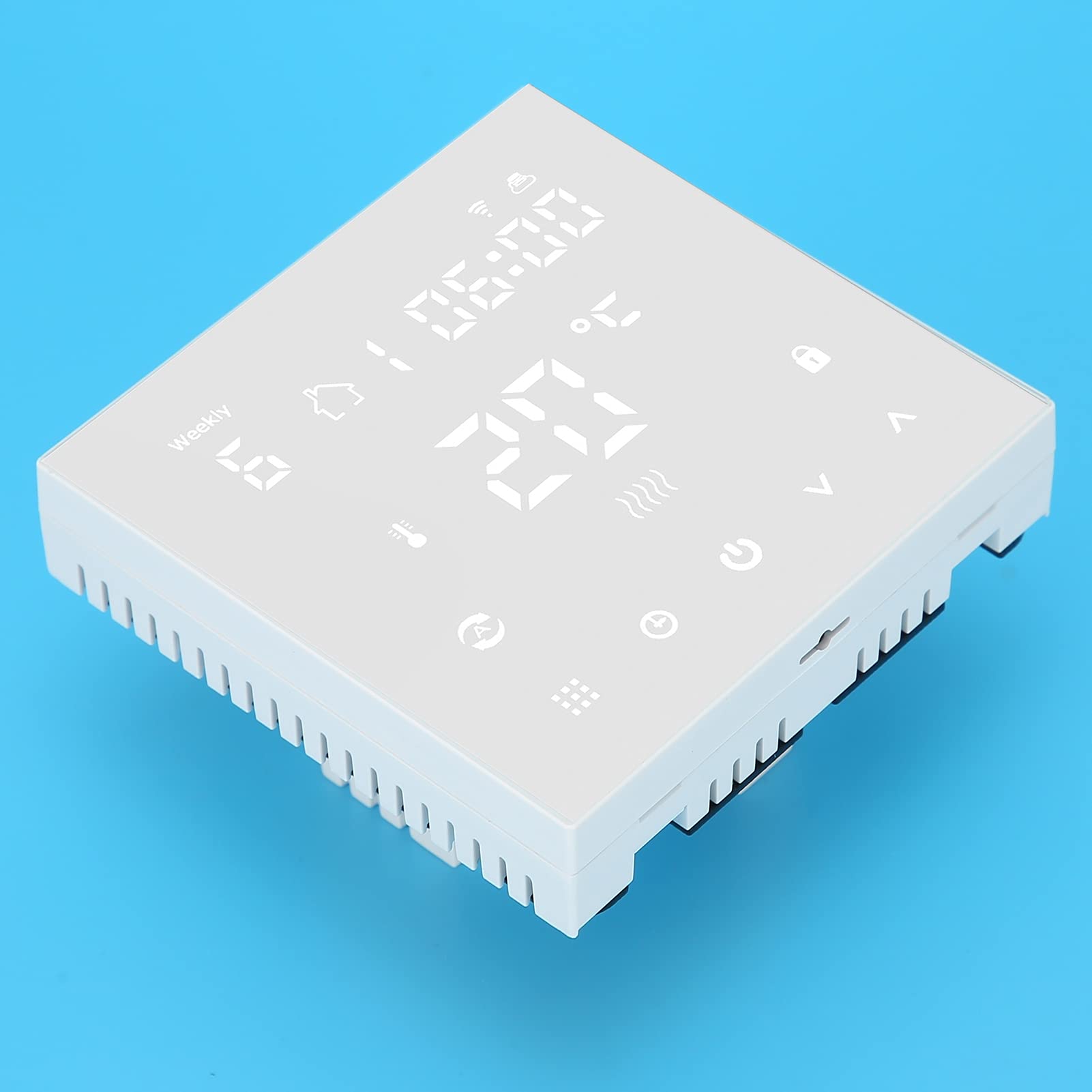 FTVOGUE Termostato Intelligente WiFi Regolatore di Temperatura con PC ABS Touch Schermo LCD 16A AC90 a 240V Calibrazione della Sala di Controllo App Remota per Riscaldamento a Pavimento Domestico