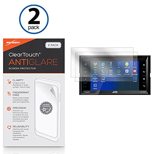 BoxWave Screen Protector Compatible with JVC KW-V330BT - ClearTouch Anti-Glare (2-Pack), Anti-Fingerprint Matte Film Skin